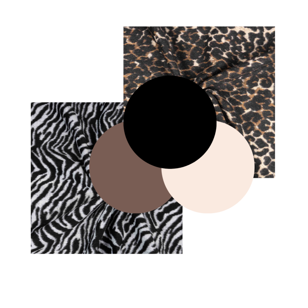 Combinación de colores con abrigos de lana de animal print